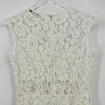 Alexis  Leni Sleeveless‎ Floral-Lace Sheath Dress Size Large Bridal White Photo 8