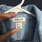 Ariat NWT  Women’s Denim Herringbone Romper Size Small Blue Short Sleeve Photo 3