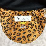 NWOT GREG NORMAN CHEETAH GOLF QUARTER ZIP SHIRT GOLF PICKLEBALL QUICK DRY Black Photo 1