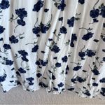 Reformation  Women’s Sable Blueberries Floral White Midi‎ Dress Size Medium Photo 7