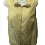 Chico's Chico’s Zenergy Golf Vest Size 2/L Lime Green Vented Mesh Zip Pockets Full Zip Photo 2