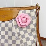 Camellia Flower Vegan Leather Magnetic Bag Charm Photo 3