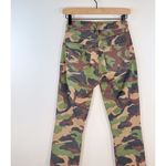 Veronica Beard  Women Jeans Green Carly Kick Flare High Rise Button Fly Camo 24 Photo 8