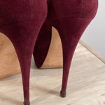 Giuseppe Zanotti Suede Platform Peep Toe Pumps Photo 6