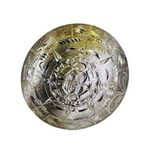 925 Sterling Silver Aztec Mayan Calendar Sun Dial Pin Brooch Pendant 12.96g VTG Photo 2