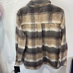 North River Outfitters Plaid Flannel Shirt Jacket Shacket Brown Beige Large L Photo 1