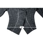 Laundry by Shelli Segal Laundry by Shelli Segal Blazer Jacket 8 Black Silver Zipper Accents Edgy Moto Photo 5