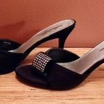Black Fabric and Sparkle Accent Formal Dress Shoes Size 7 Photo 4