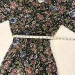 Tracy Whimsical Moody Cottagecore 90’s Black Floral Sheer Midi Dress S/M FLAW Size M Photo 7