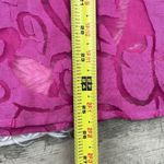 Elementz  sheer floral pink linen blend button down top. Size XL Photo 6