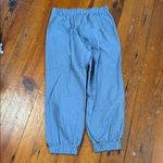 Halara  Womens Jogger Pants Mid Rise Pleated Pockets Cotton Twill Blue Medium Photo 7