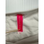 Victoria's Secret  White Bikini‎ Bottoms Silver Trim Swimwear Medium Photo 1