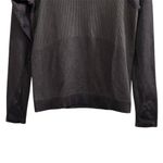 Lululemon Women's Black Mesh Rest Less Long Sleeve Pullover Size 4 Activewear Photo 2