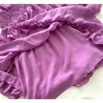 Lavender Brown  Womens Flowy Tiered Pink Mini Dress Size XS Photo 5