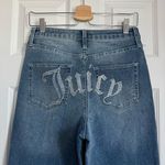 Juicy Couture NEW  Lunita Jeans Relaxed Wide Leg Bling Rhinestones Size 5/27 Photo 4