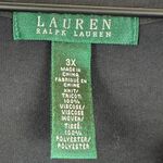 Ralph Lauren Lauren  Top Womens 3X Plus Black White Geometric Long Sleeve Comfort Photo 4