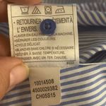 Ariat  Womens Fitted Western Shirt XL‎ Blue White Striped Long Sleeve Button Down Photo 11