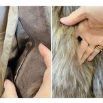 Vintage luxurious Genuine Fur Coat in shades of brown tan and cream Size M Photo 7