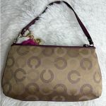 Coach y2k Purple Signature Canvas Wristlet Mini Purse Photo 1