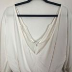 For Love & Lemons V-Neck White Womens Bodysuit Size Small Photo 8