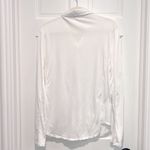 Goldie  Lewinter Jersey and Slub Button Down Shirt White Large Pima Cotton Photo 5