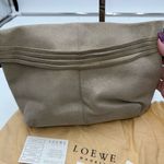 Loewe  Greta Suede Clutch with Side Stones Full Inclusion and Dustbag Photo 12