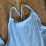 Wilfred Free  Leila Jumpsuit Dune Blue Medium High Neck Open Back Yoga Onesie Photo 7