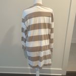 Old Navy Petite Beige Long Sleeve Striped T Shirt Dress Sz MP Photo 4
