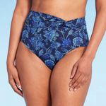 Lands' End NWT UPF 50 High Waisted Twist Side Swimwear Bottoms Photo 0