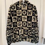 PacSun Black and Cream Graphic Hoodie Photo 0