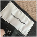 Current/Elliott The Fused High-Waist Stiletto Jeans Faux-Leather Black Size 25 Photo 10