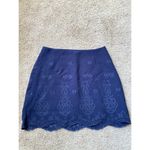 Cupcakes and Cashmere  Women's Skirt Navy‎ Floral Size 4 Photo 1