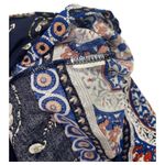 Anthropologie  Kindred Dress Womens Medium Blue Boho Paisley Maxi Embroidered Photo 9