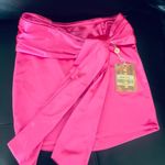 Neena Swim (Oh Polly) Micro Mini Skirt Satin Pink Size S NWT Photo 3
