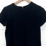 Adrienne Vittadini  Womens 2 Black Shirt Dress Shift Cocktail LBD Classic Minimal Photo 2