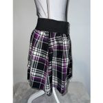 Vintage Goth Emo y2k Purple & Black Multi Buckled Mini Skirt Photo 3