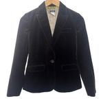 J.Crew Blazer Women Size 0 Brown Velvet Preppy Old Money Clean Girl Career Work Photo 0