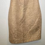 Kate Spade Della All That Glitters Dress Blush/Gold Midi Sheath Metallic Sz 2 Photo 2