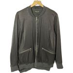 Universal Standard Satin Bomber Jacket - Black - S (14-16) Photo 8