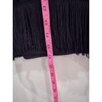 Alexis  Black Fringe Hem Crop Top Western Size Small Festival Going Out $389 Photo 5