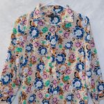 Banana Republic  Floral Print Long Sleeve Button Up Shirt Dress size 6 Photo 1
