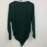 Old Navy Green Square Neck Long Sleeve Ribbed Bodysuit XXL Feminine 740 Photo 2