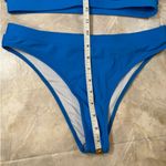 NWOT Bright Blue Scoop Neck Bikini Set – Medium | Sporty Two Photo 6