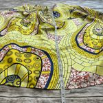 Brand Unknown Women's Paisley Skirt XXL Double Extra Large Yellow Red Blue Satin Photo 9