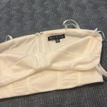 Blue Blush  Cropped White Corset Bra Top Small Photo 3