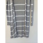 Doe & Rae  Striped Long Open Front Knit Cardigan Duster Sweater Womens Small Photo 3
