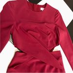 Finders Keepers Oblivion Revolution Midi Dress Cutouts Lipstick Red Cocktail szS Photo 9