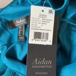 Aidan Mattox Backless Sleeveless Mini Sheath Cocktail Party Dress Size 6 Blue Photo 6