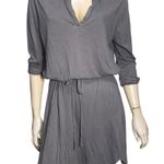 Velvet Graham & Spencer Womens Size M Gray Long Sleeve Cotton Jersey Shirt Dress Size M Photo 1
