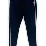 Elan High Rise Skinny Jeans with Beaded Detail Black and Silver S Photo 0